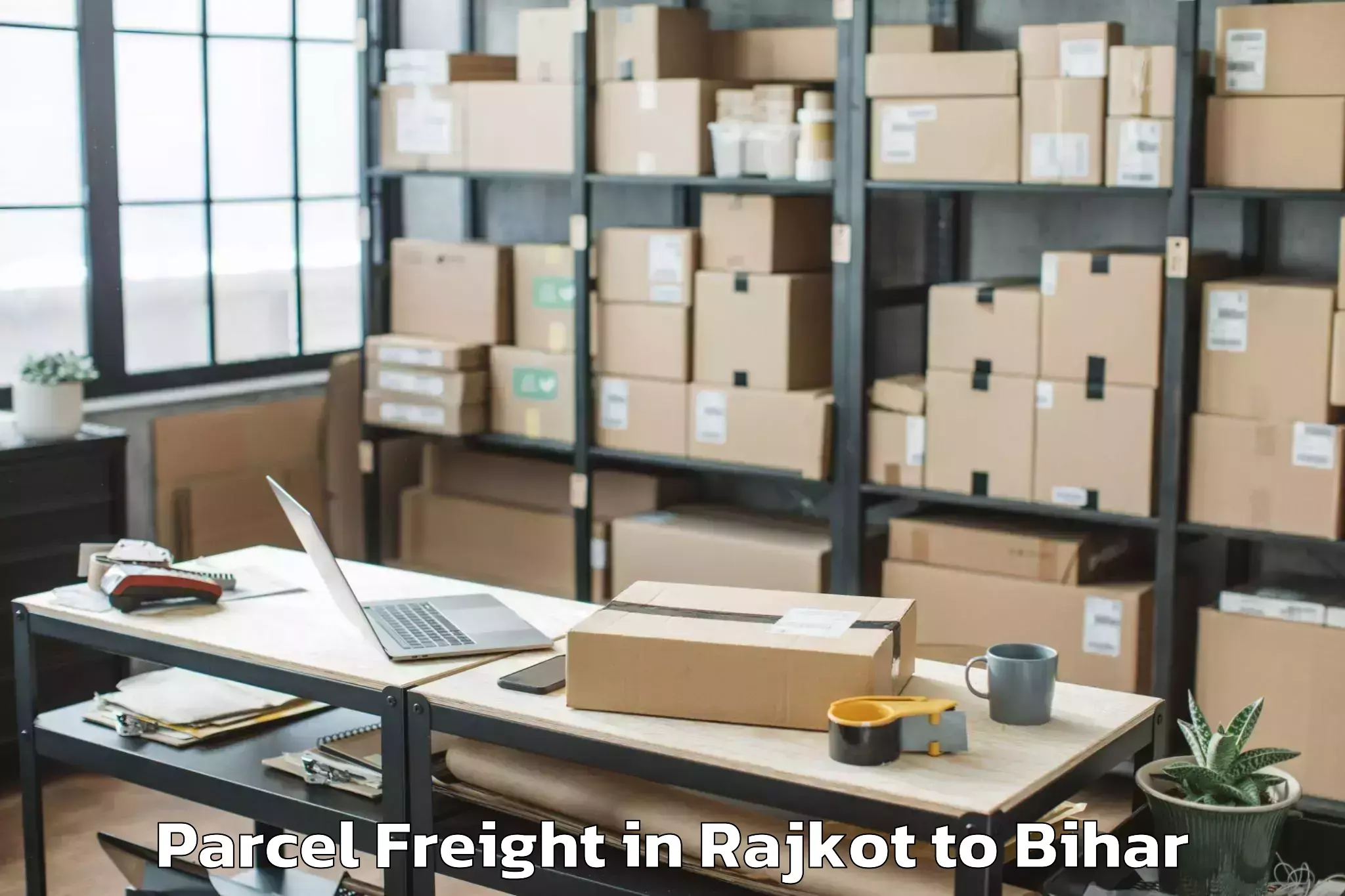 Book Rajkot to Puraini Parcel Freight Online